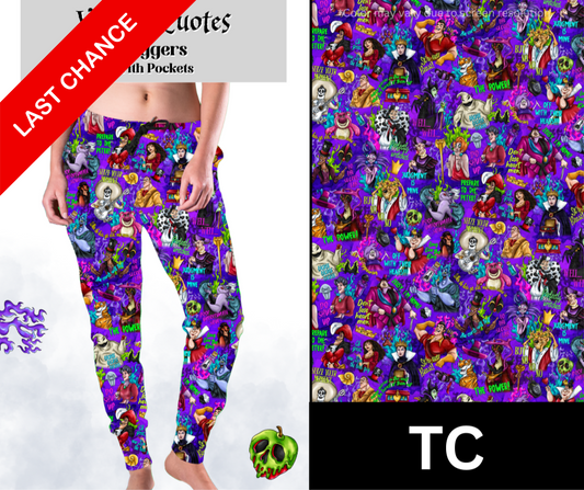 Villain Quotes Joggers