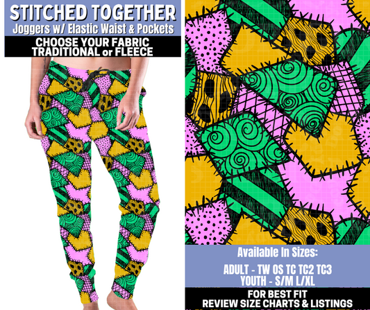 Preorder! Closes 10/30. ETA Jan. Stitched Together Joggers Choose Fleece or Traditional