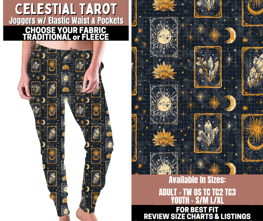 Preorder! Closes 11/3. ETA Jan. Celestial Tarot Joggers Choose Fleece or Traditional