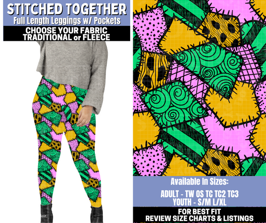 Preorder! Closes 10/30. ETA Jan. Stitched Together Leggings Choose Fleece or Traditional