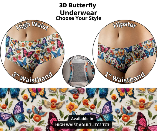 3D Butterfly Underwear