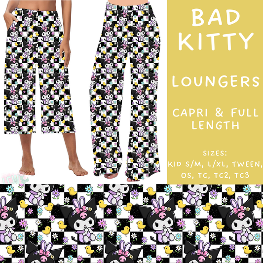 Ready To Ship - Bad Kitty Capri and Full Length Loungers