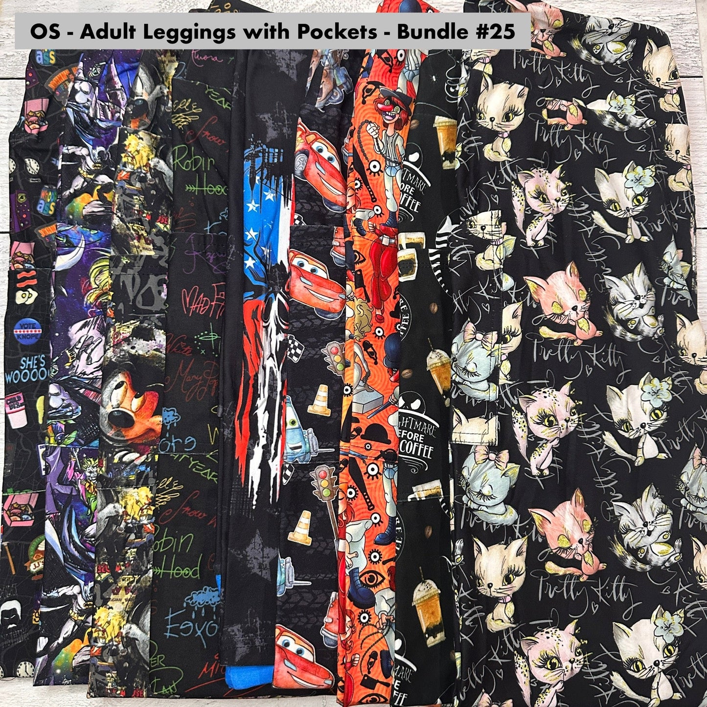 OS - Adult Leggings with Pockets Bundle - 25