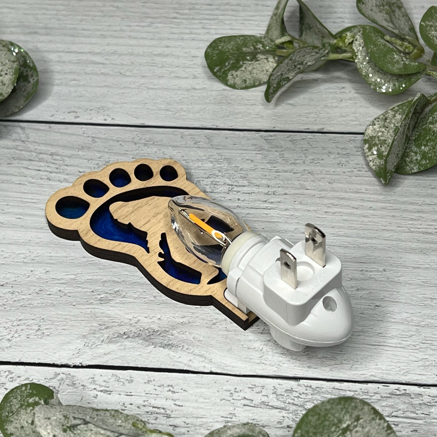 Bigfoot Foot Print - Sasquatch - Handcrafted Night Light
