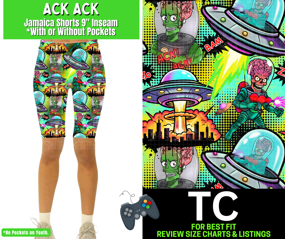 Ack Ack Jamaica Shorts w/ Pockets