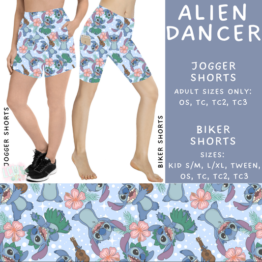 Batch #360 - Magical Faves 13 - Closes 6/23 - ETA late August - Alien Dancer Biker & Jogger Shorts