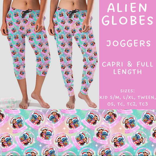 Ready To Ship - Alien Globes Full and Capri Length Joggers