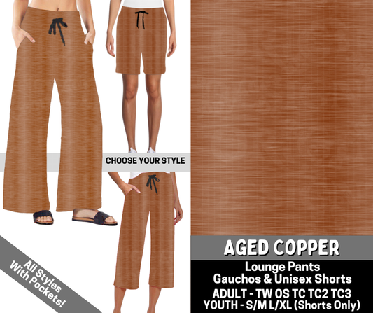 Preorder! Closes 6/15. ETA Sept. Aged Copper Combo Lounge Lengths