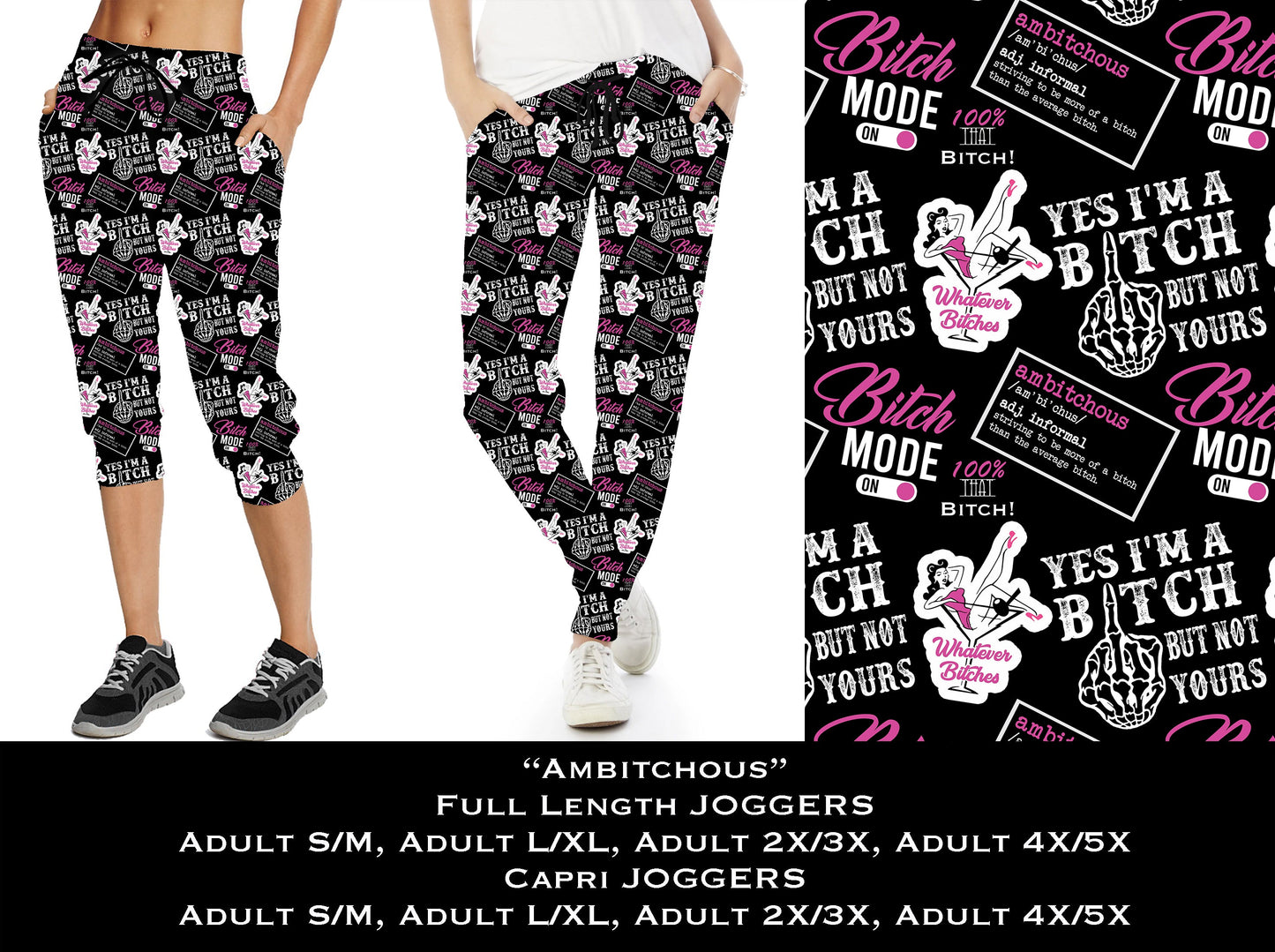 Ambitchous - Capri Joggers