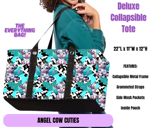 Angel Cow Cuties Collapsible Tote