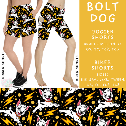 Batch #360 - Magical Faves 13 - Closes 6/23 - ETA late August - Bolt Dog Biker & Jogger Shorts