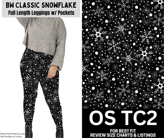 BW Classic Snowflake Full Length Leggings w/ Pockets
