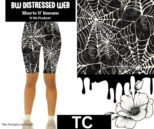 BW Distressed Web Jamaica Shorts w/ Pockets