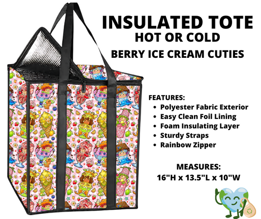 Berry Ice Cream Cuties Insulated Tote