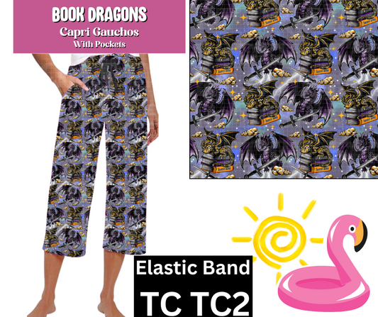 Book Dragons Capri Gauchos