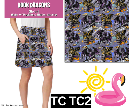 Book Dragons Skort