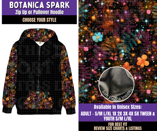 Preorder! Closes 8/5. ETA Nov. Botanica Spark Zip-Up or Pullover Hoodie