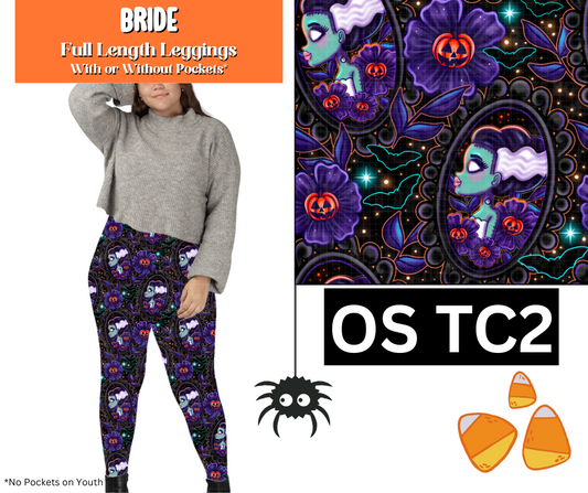 Bride Full Length Leggings w/ Pockets