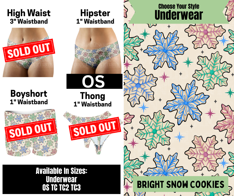 Bright Snow Cookies Hipster Underwear