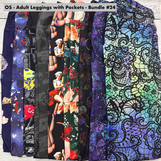 OS - Adult Leggings with Pockets Bundle - 24