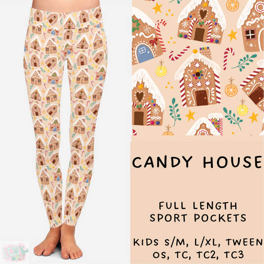 Ready To Ship - Candy House Leggings - Kids SM