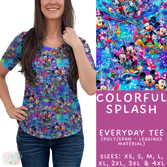 Batch #360 - Magical Faves 13 - Closes 6/23 - ETA late August - Colorful Splash Everyday Tee