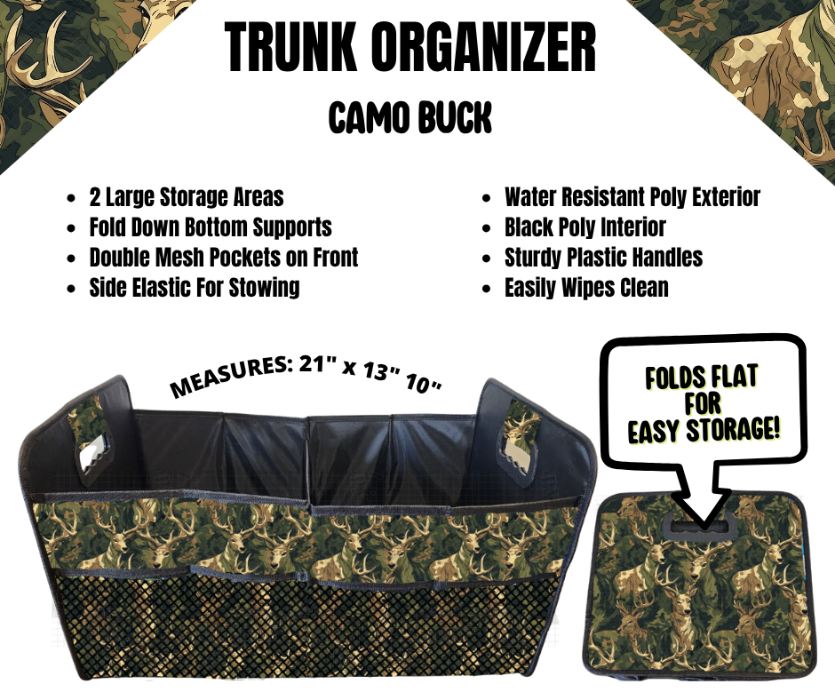 Camo Buck Trunk Organizer