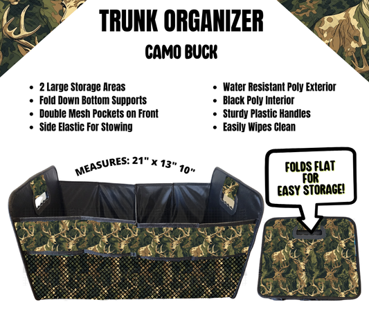 Camo Buck Trunk Organizer
