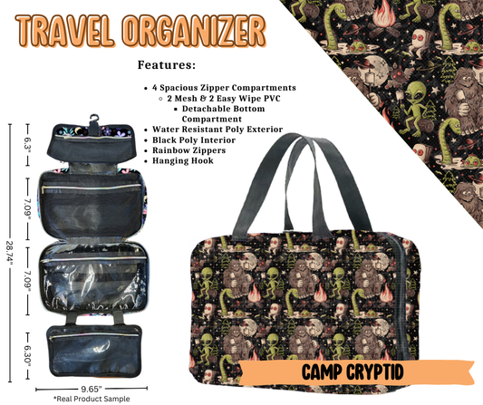 Camp Cryptid Travel Organizer