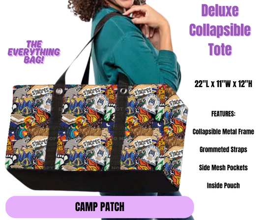 Camp Patch Collapsible Tote
