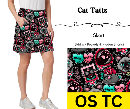 Cat Tatts Skort