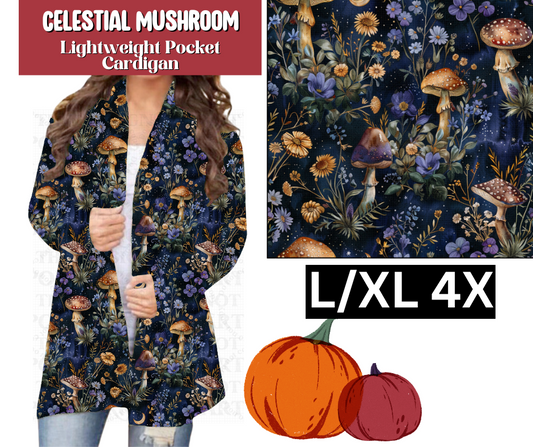 Celestial Mushroom Pocket Cardigan