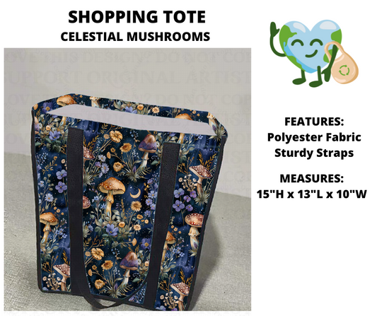 Celestial Mushrooms Shopping Tote