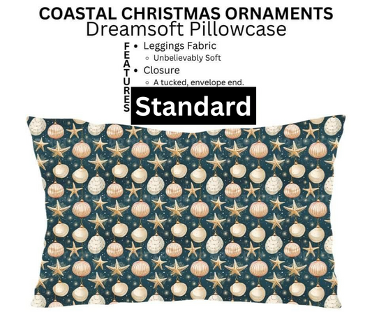 Coastal Christmas Ornaments Dreamsoft Pillowcase