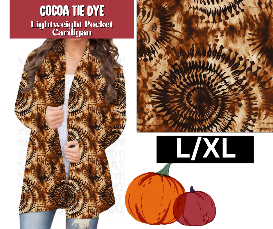 Cocoa Tie Dye Pocket Cardigan