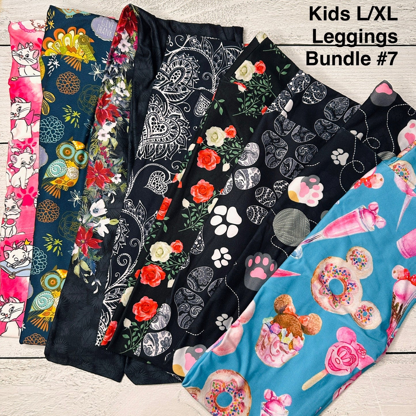 Kids L/XL Leggings Bundle - 7