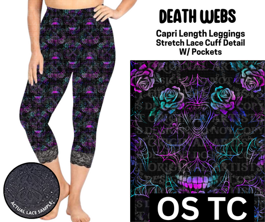 Death Web Lace Cuff Capris w/ Pockets