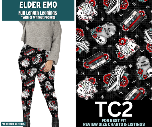 Elder Emo Full Length Leggings w/ Pockets