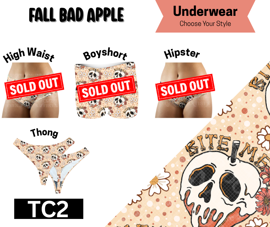 Fall Bad Apple Thong Underwear