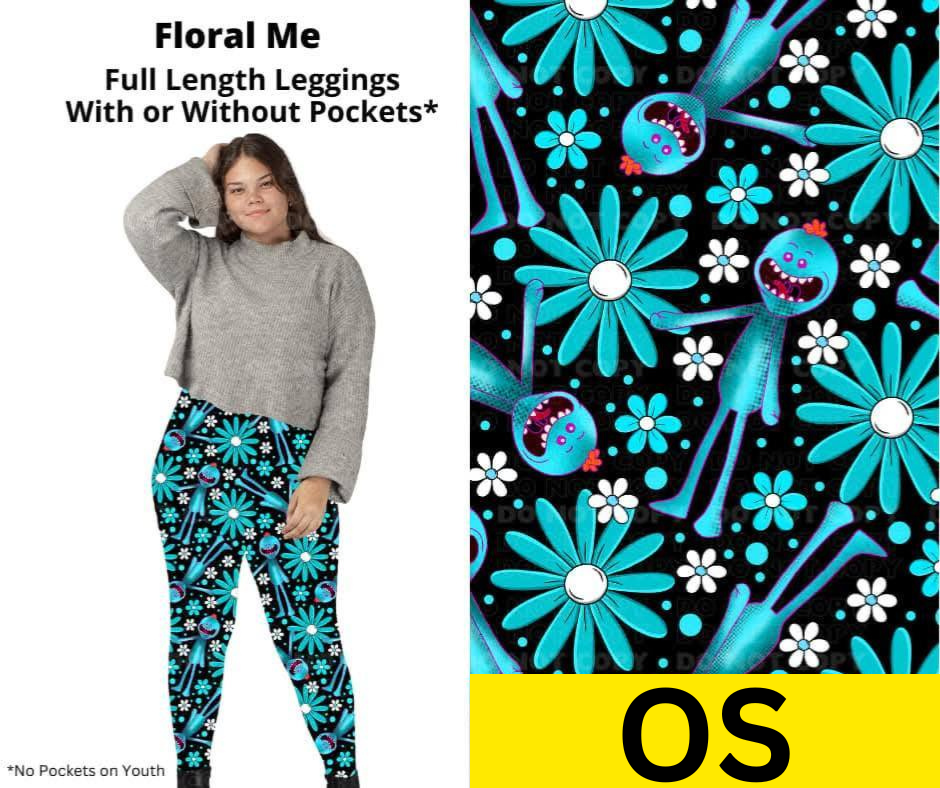 Floral Me Full Length Leggings w/ Pockets