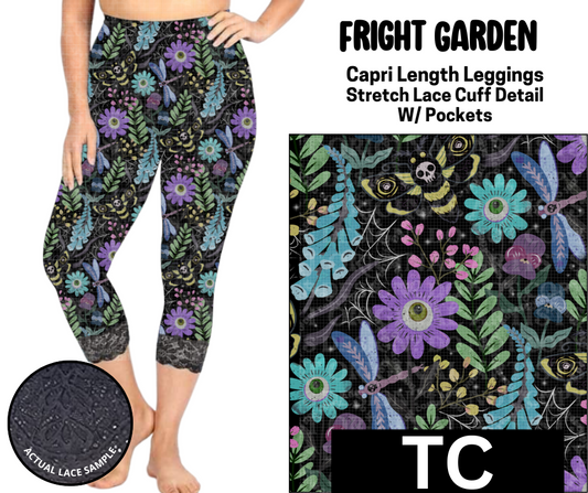 Fright Garden Lace Cuff Capris w/ Pockets