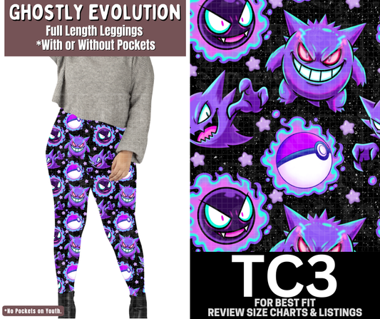 Ghostly Evolution Full Length Leggings w/ Pockets