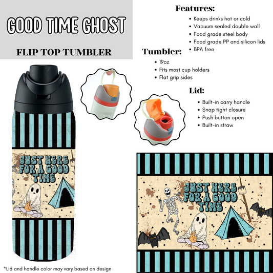Good Time Ghost Flip Top Tumbler