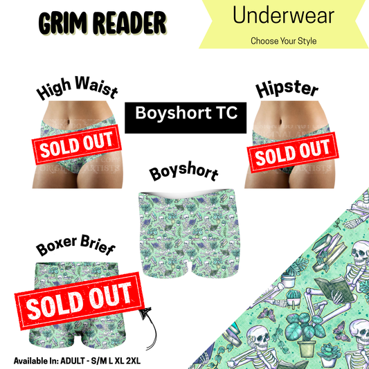 Grim Reader Boyshort Underwear