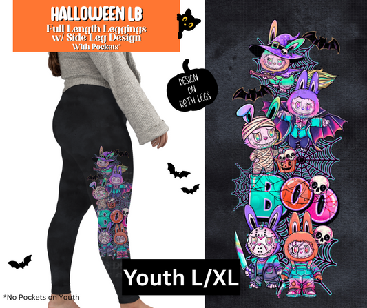 Halloween LB Full Length Leggings w/ Side Leg Designs