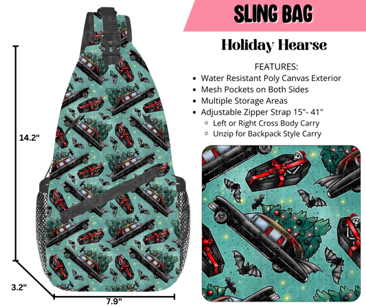Holiday Hearse Sling Bag