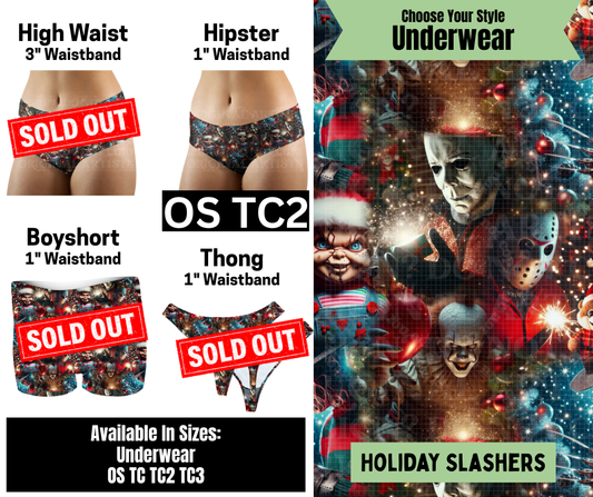 Holiday Slashers Hipster Underwear