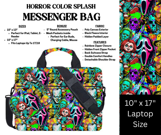 Horror Color Splash Messenger Bag