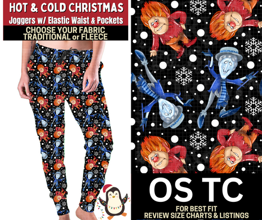 Hot & Cold Christmas Joggers Choose Fleece or Traditional