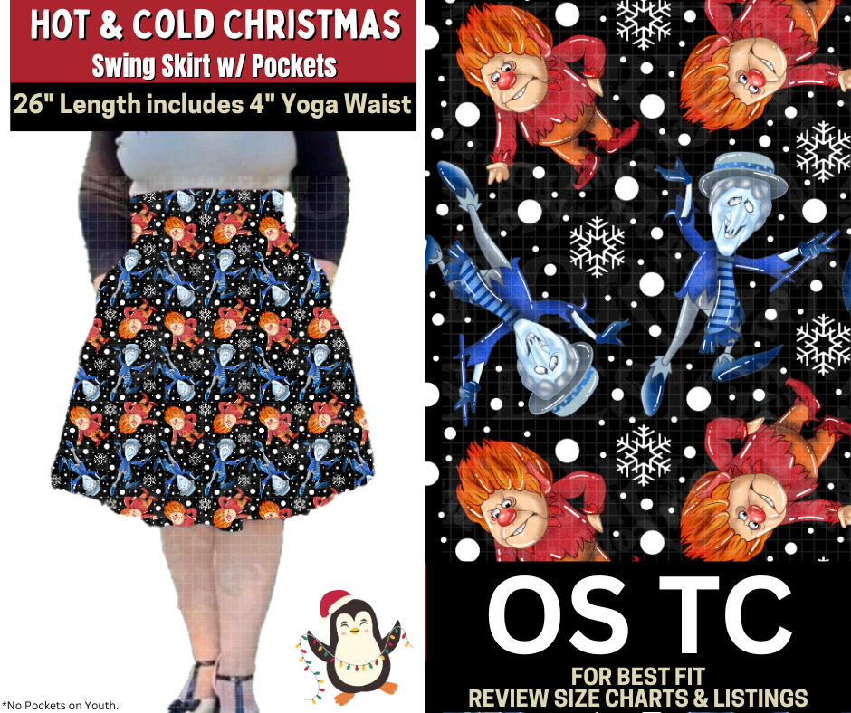 Hot & Cold Swing Skirt